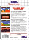 Wonder Boy in Monster World Box Art Back